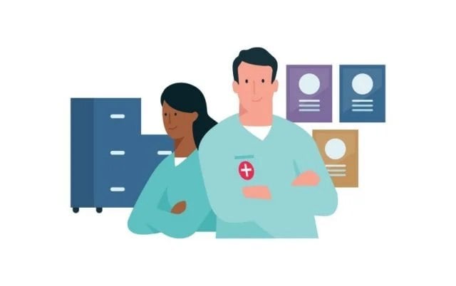 illustration of doctors